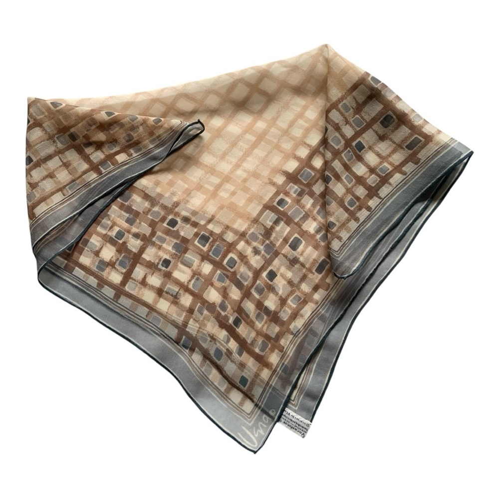 Vintage Vera square geometric sheer scarf